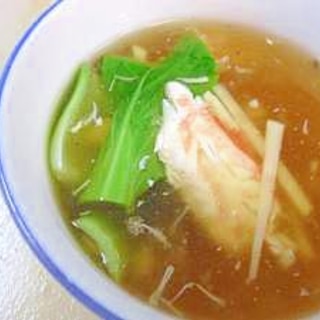 中華風「カニとタケノコのスープ」